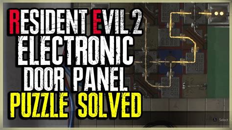 resident evil 2 electronic door puzzle